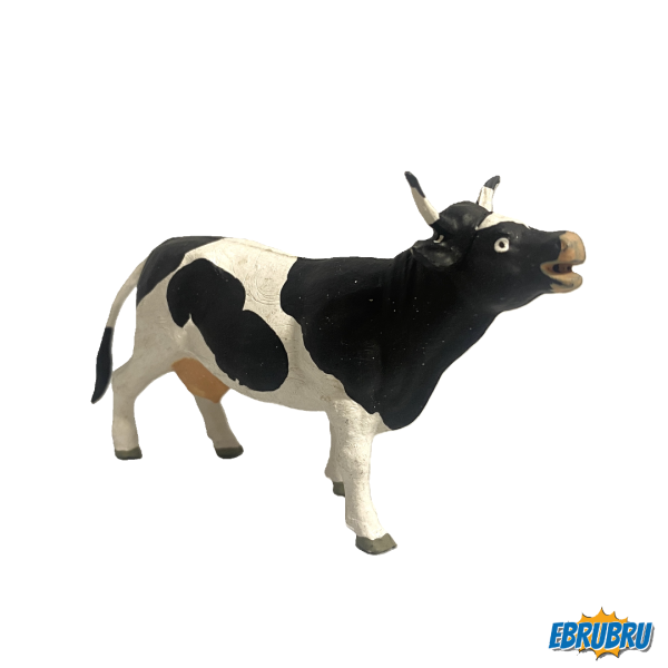 Grande vache meuglant Noire et blanche - La ferme - STARLUX 2561