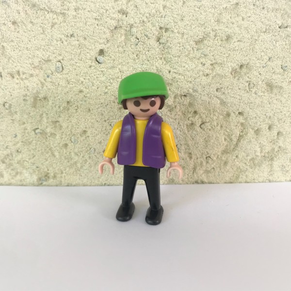 Garçon, chemise jaune, gilet violet Playmobil 3650