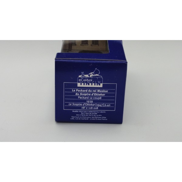 LA PACKARD DU ROI MUSKAR  DE TINTIN REF 18 COLLECTION ATLAS