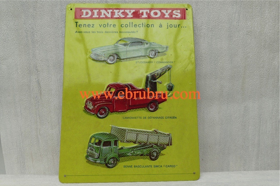 PLAQUE METAL DINKY TOYS ATLAS