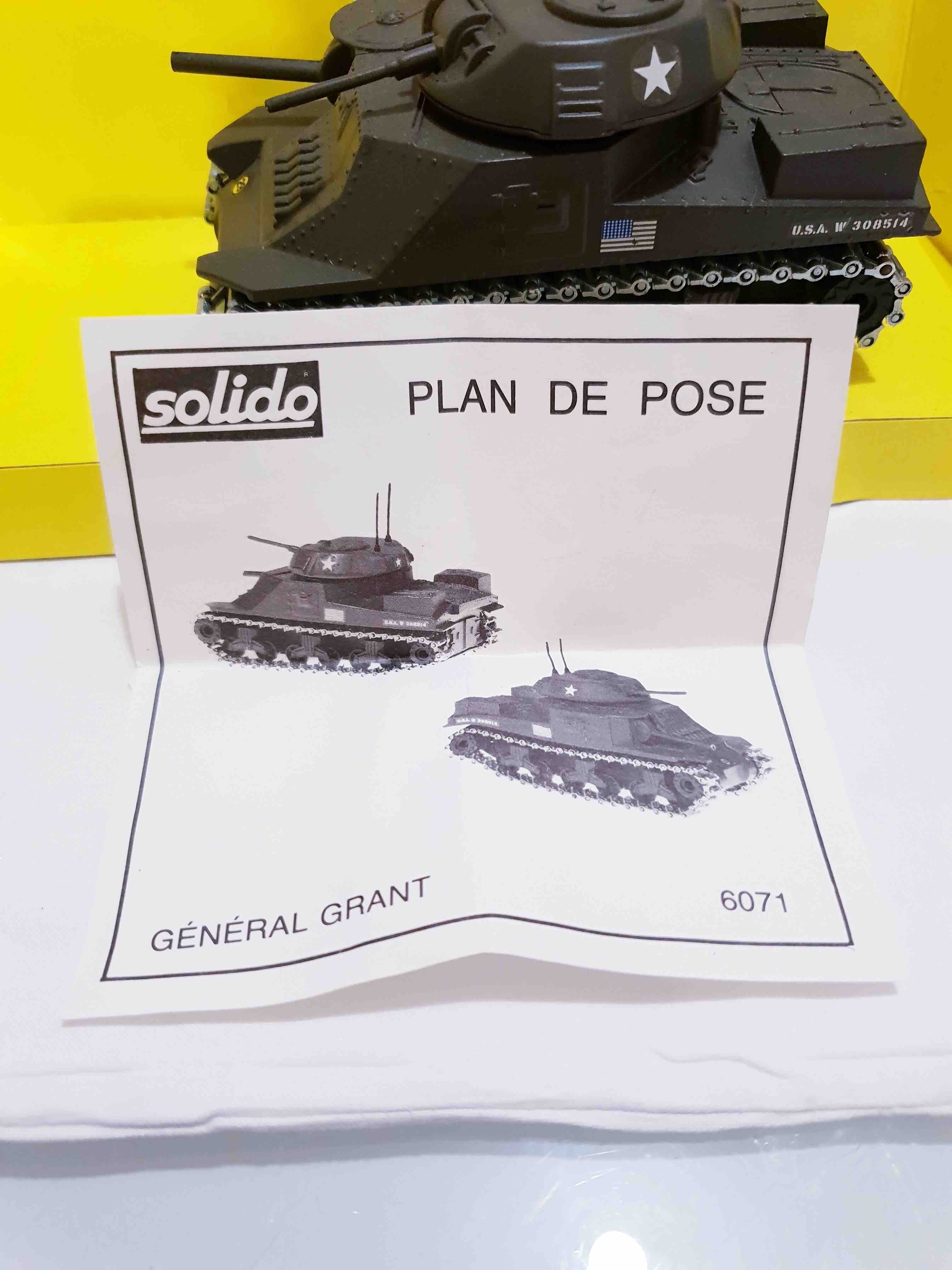 SOLIDO GENERAL GRANT 6071 COLLECTION MILITAIRE