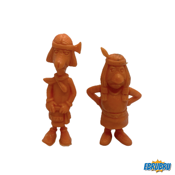 Indien 1 et 2 - Lucky Luke - Figurine publicitaire OMO