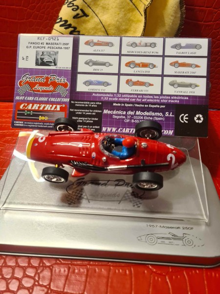 MASERATI 250 F GP EUROPE PESCARA 1957 FANGIO N2 CARTRIX REF 0921 