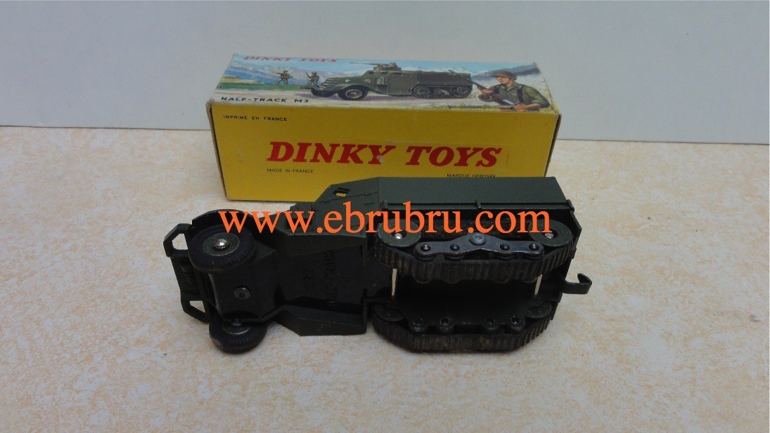 VÉHICULE MILITAIRE HALF TRACK M 3  DINKY TOYS RÉF 822