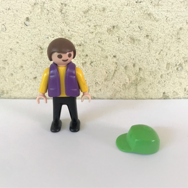Garçon, chemise jaune, gilet violet Playmobil 3650