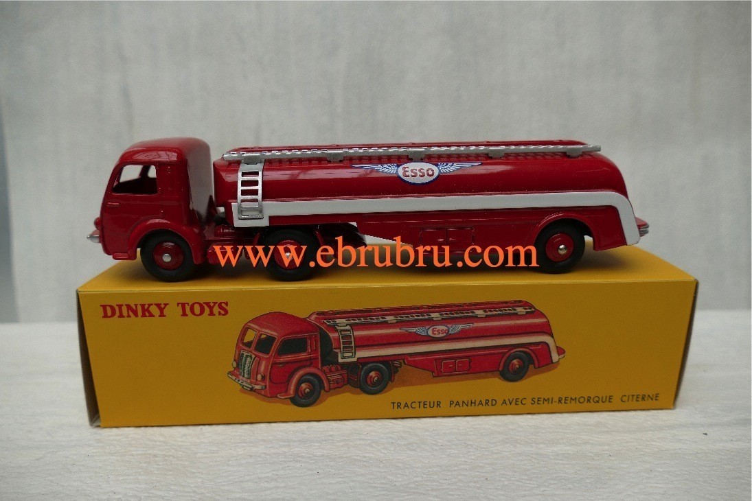 TRACTEUR PANHARD ET SEMI REMORQUE CITERNE ESSO DINKY TOYS ATLAS REF 32C