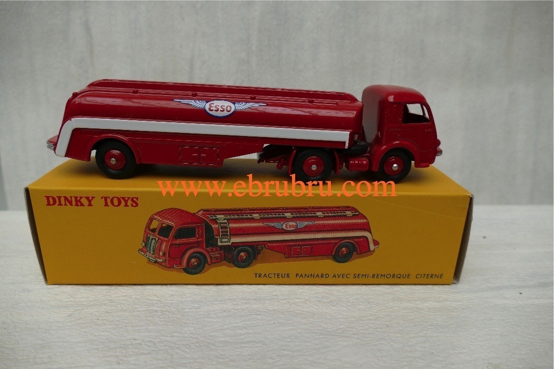 TRACTEUR PANHARD ET SEMI REMORQUE CITERNE ESSO DINKY TOYS ATLAS REF 32C