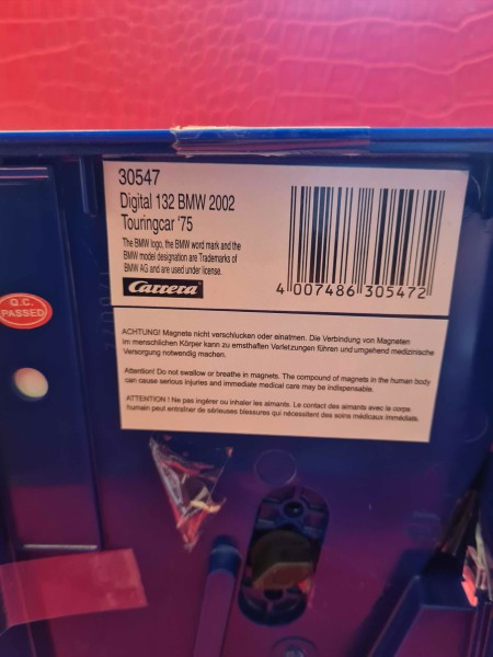 BMW 2002 TOURINGCAR 75 CARRERA DIGITAL 132 REF 30547 