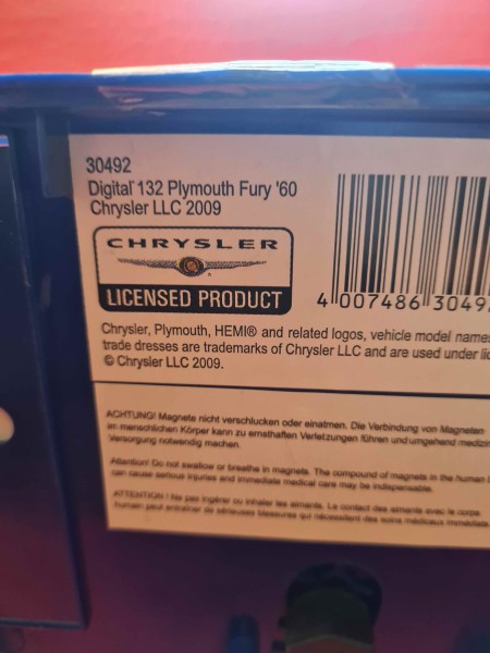 PLYMOUTH FURY 60 CHRYSLER LLC 2009 CARRERA DIGITAL 132 REF 30492