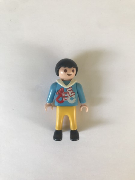 Garçon, chemise bleue avec motif, col marin blanc Playmobil 5511