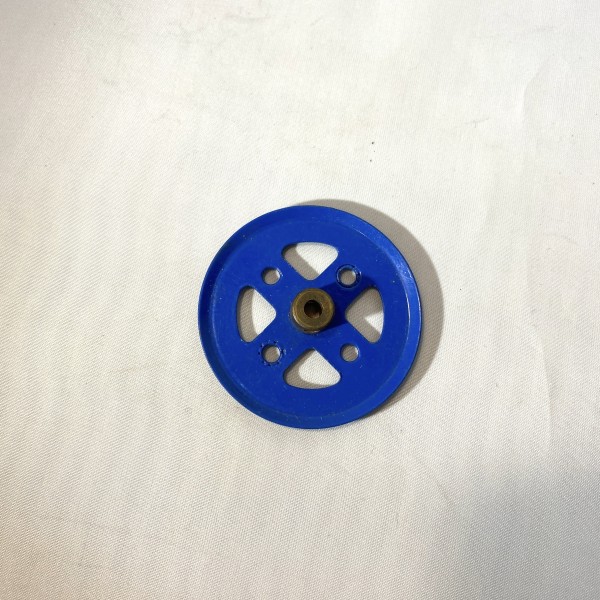 Poulie à moyeu bleue MECCANO
