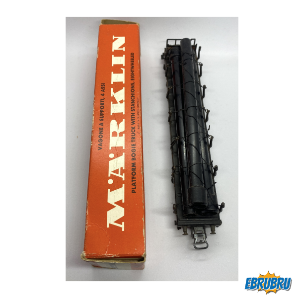 Wagon à bogie avec montants 8 roues MARKLIN 4516