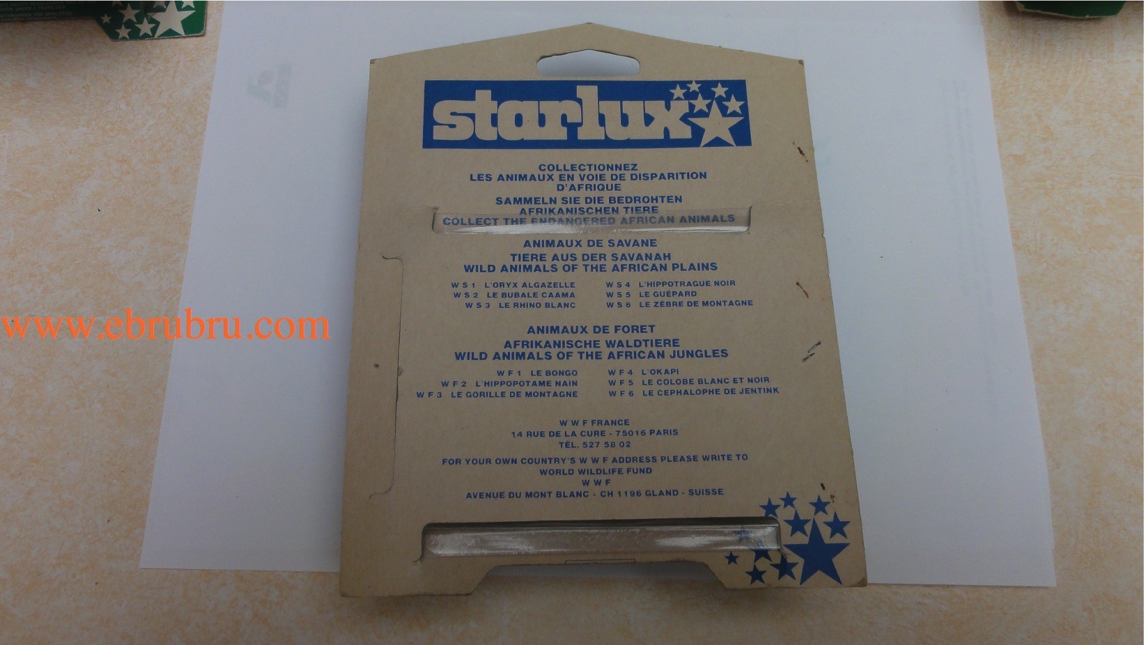 Oryx algazelle  Bubale caama blister starlux N° 1