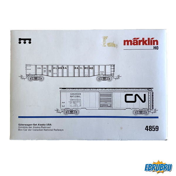 Coffret de wagons de marchandises Alaska USA MARKLIN 4859