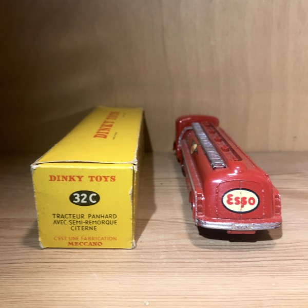 TRACTEUR PANHARD AVEC SEMI REMORQUE CITERNE ESSO DINKY TOYS RÉF 32C MECCANO