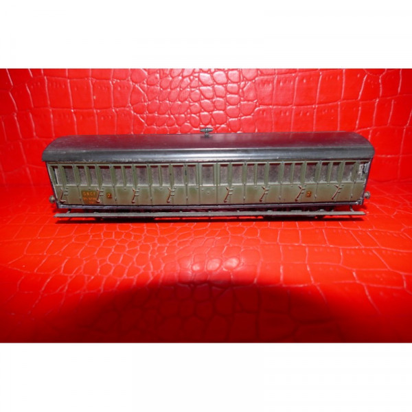MMM RG TRAIN VOITURE SNCF A PORTIERES LATERALE 16 CM HO 1ERE CLASSE