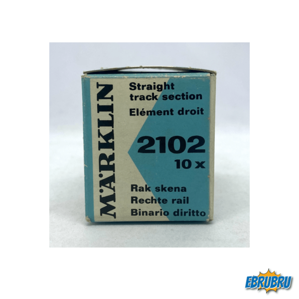 Voie K - 9 rails droits  MARKLIN 2102