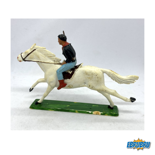 Cow Boys - Cavalier Fusil côté - Bleu - STARLUX 412