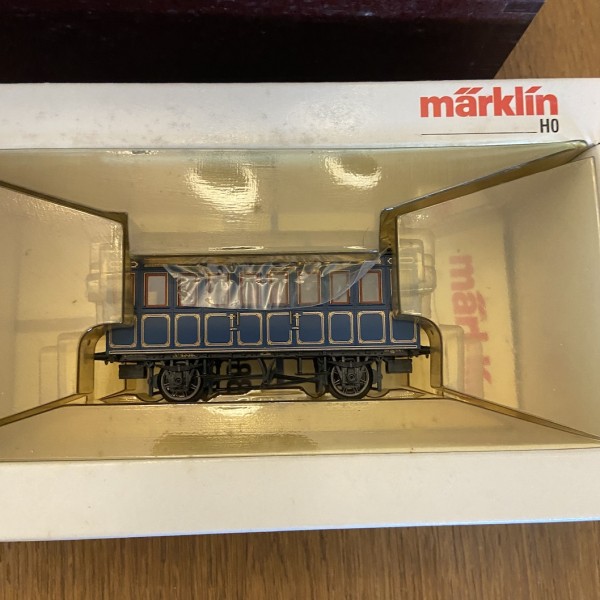 Der König Ludwig Zug Rame du Kaiser 2680 2880 4398 HO Marklin eBoite bois et  poster