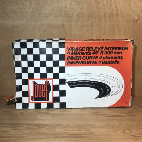 4 virages relevés intérieurs 45°R 300mm Jouef réf 3430