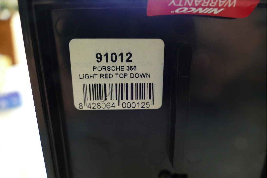 NINCO REF 91012 PORSCHE 355 LIGHT RED TOP DOWN  EDITION LIMITÉE