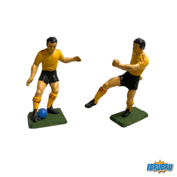Deux footballeurs jaune Starlux
