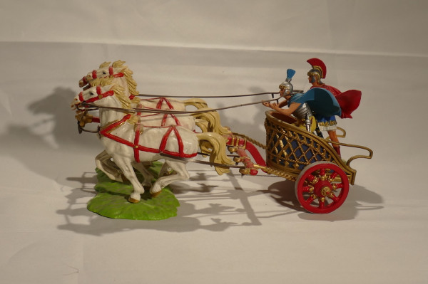 CHAR ROMAIN ELASTOLIN OUGEN AVEC BOITE RÉF 9864