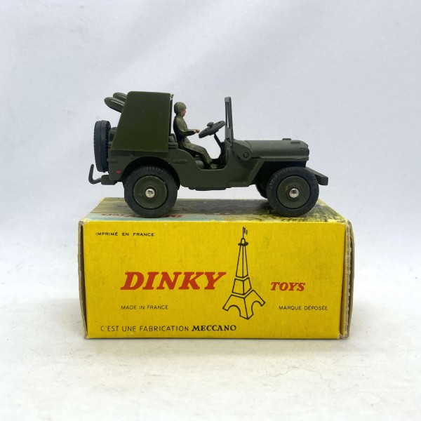 VOITURE JEEP PORTE FUSÉE MILITAIRE DINKY TOYS REF 828