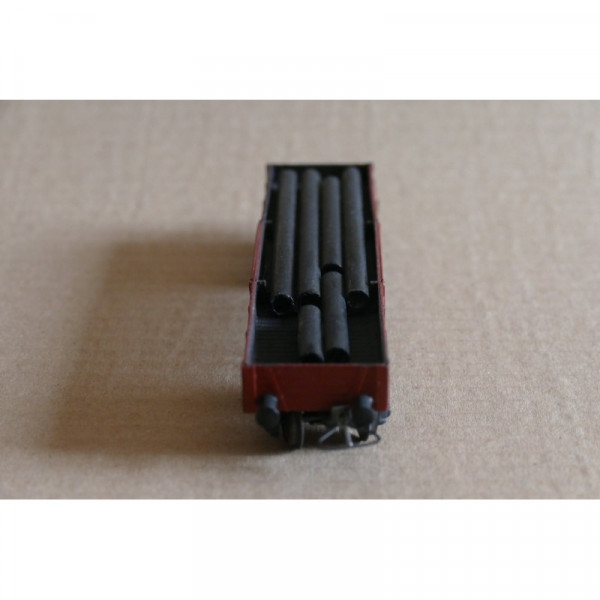 WAGON  PLAT TP DEUX BOGIES  MARQUE VB REF 47 TUYAU SNCF