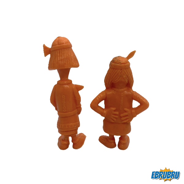 Indien 1 et 2 - Lucky Luke - Figurine publicitaire OMO