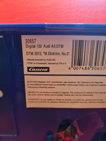 AUDI A5 DTM 2012 M EKSTROM NO 3 CARRERA DIGITAL 132 REF 30657