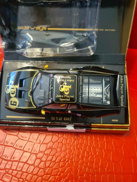 512 BB EDITION LIMITEE JPS SIDEWAYS RACER SLOT CAR REF SWLE05 