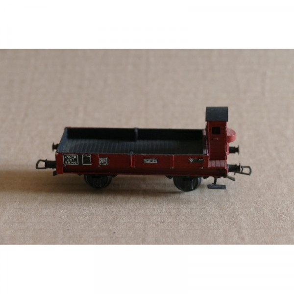 WAGON  PLAT OCEM 1919 DEUX ESSIEUX  MARQUE VB REF 42 GUERITE SNCF