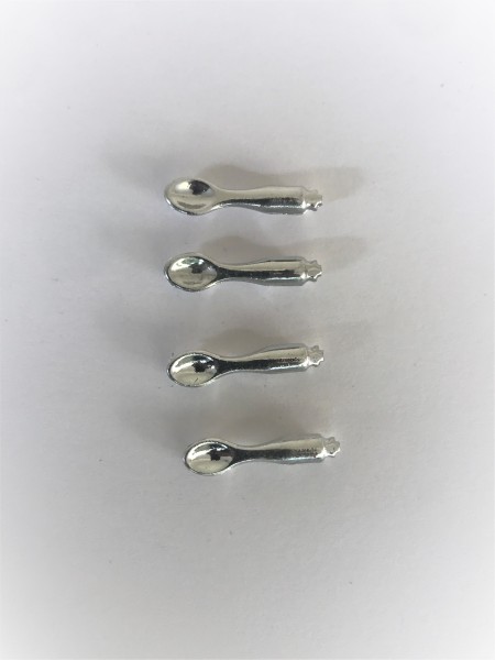 4 petites cuillères argentées Playmobil