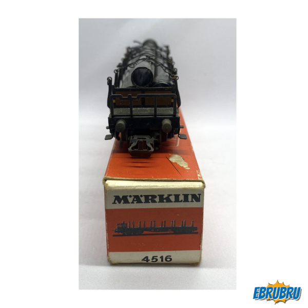 Wagon à bogie avec montants 8 roues MARKLIN 4516